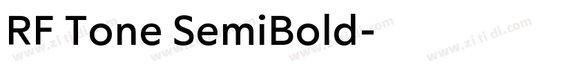 RF Tone SemiBold字体转换